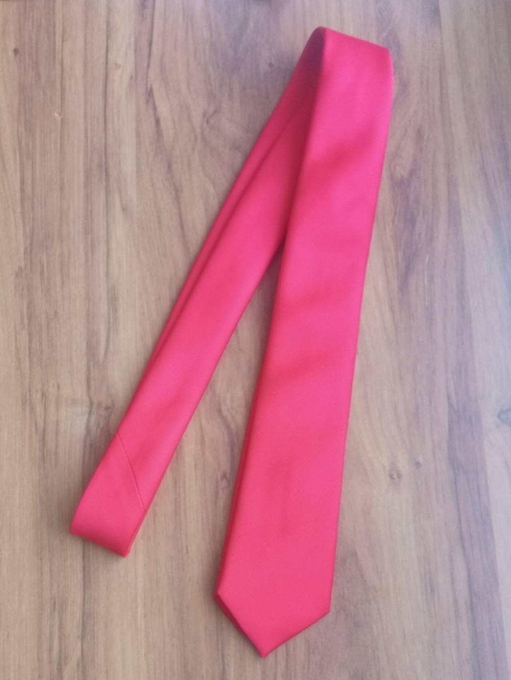 Solid Bright Red Men's Tie